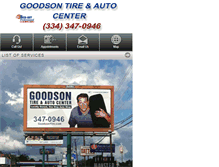 Tablet Screenshot of goodsontire.com